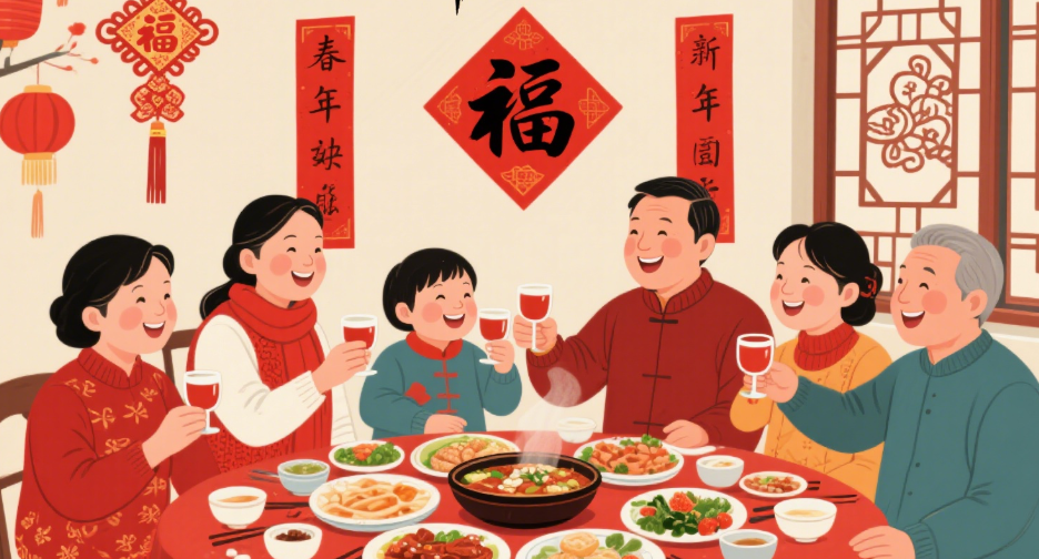 聚之唯祝大家除夕快乐！阖家幸福！